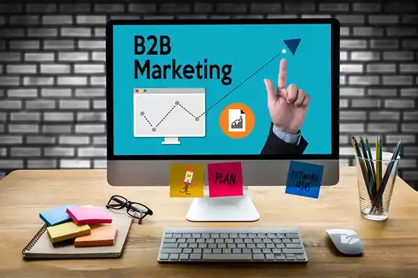B2B marketing budget allocation pie chart 2025